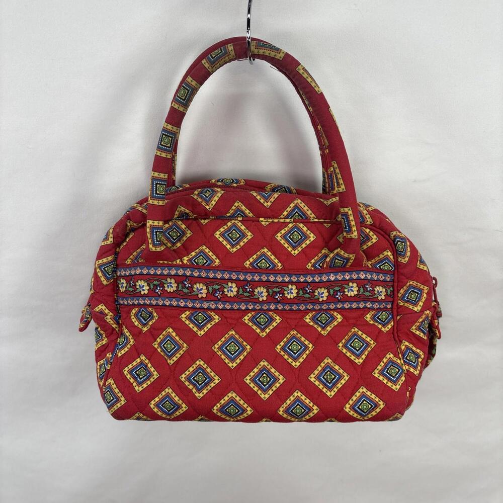Vera Bradley Villa Red Diamond Baguette Bag (Retired) - Picture 2 of 10